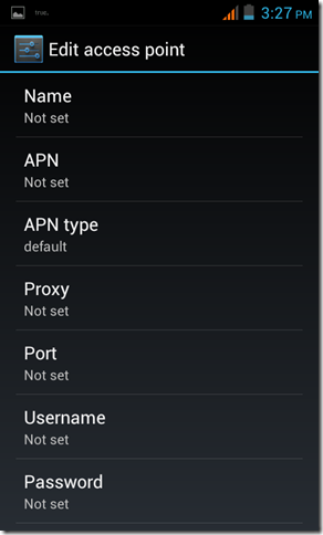 Android ICS Edit Access Point